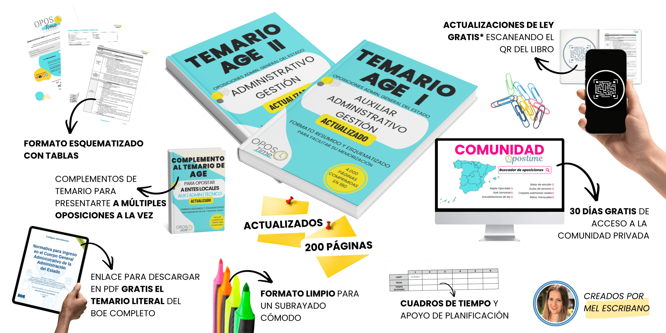 Resúmenes OposTime para las oposiciones de la Administración General del Estado