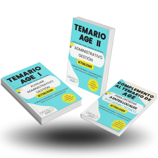 Libros de oposiciones resumidos para age 3 libros AGE I II Y III,